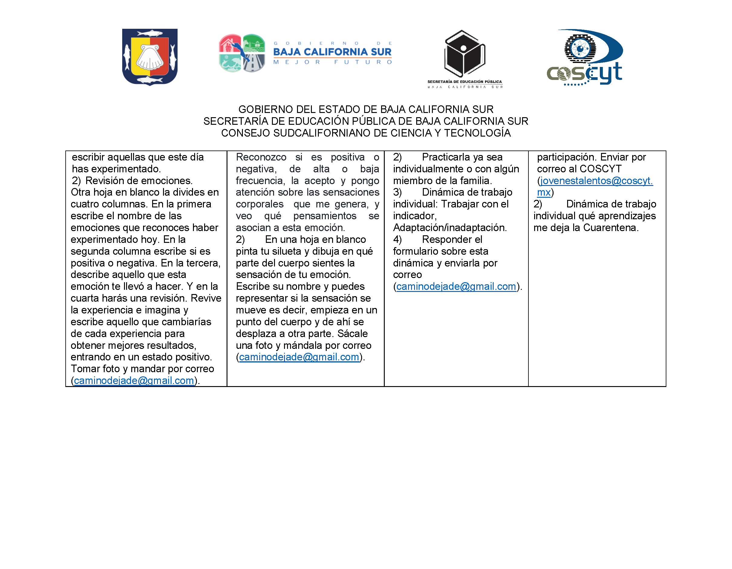 Programa Curso Manejo de emociones Page 3